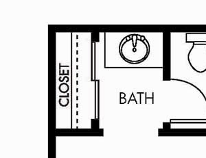 One bedroom floor plan